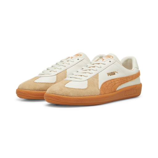 Puma Army Trainer Sneakers, Alpine Snow-Caramel Latte, 40