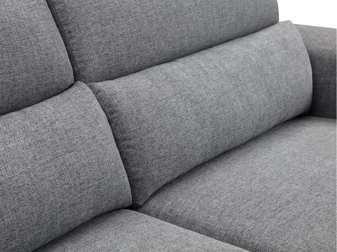 Canapé 2 places relax électrique en tissu gris MACARI