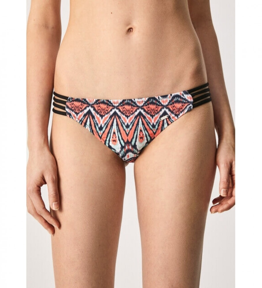 Calcinha biquíni Pepe Jeans Nala multicolorida, laranja