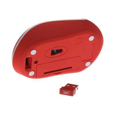 T'nB Rubby - souris sans fil - silencieuse - rouge