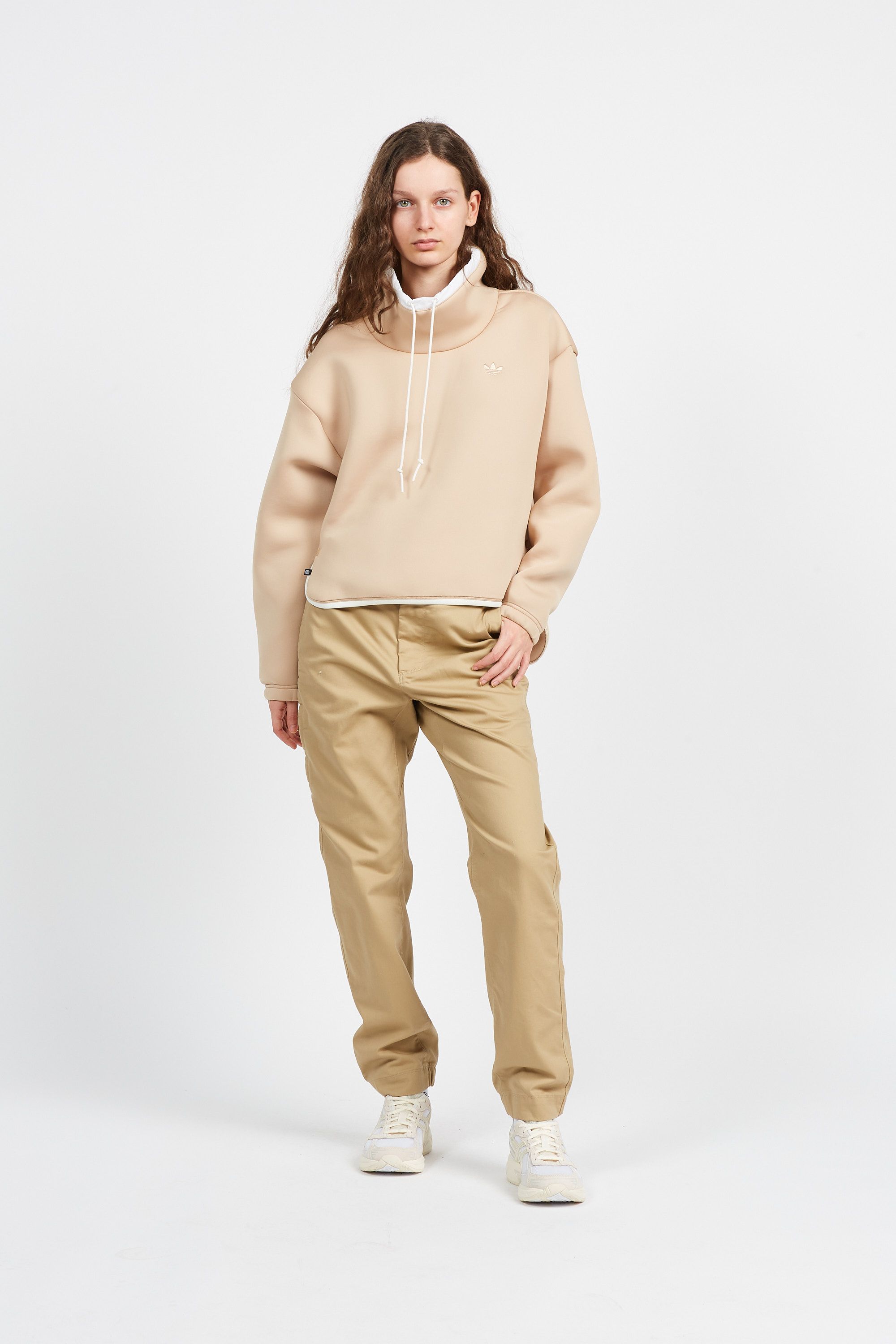 ADIDAS SWEAT FUNNELNECKSWEAT Beige