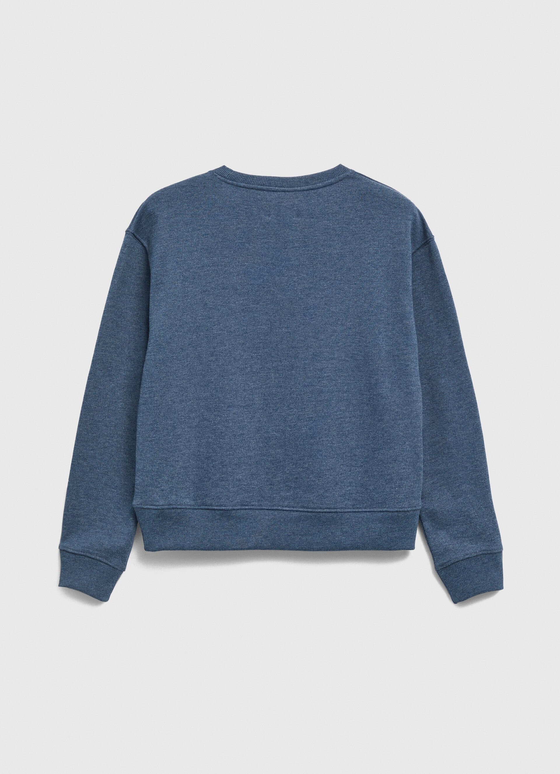 MOLETOM COM LOGOTIPO ESTAMPADO - azul Dulwich