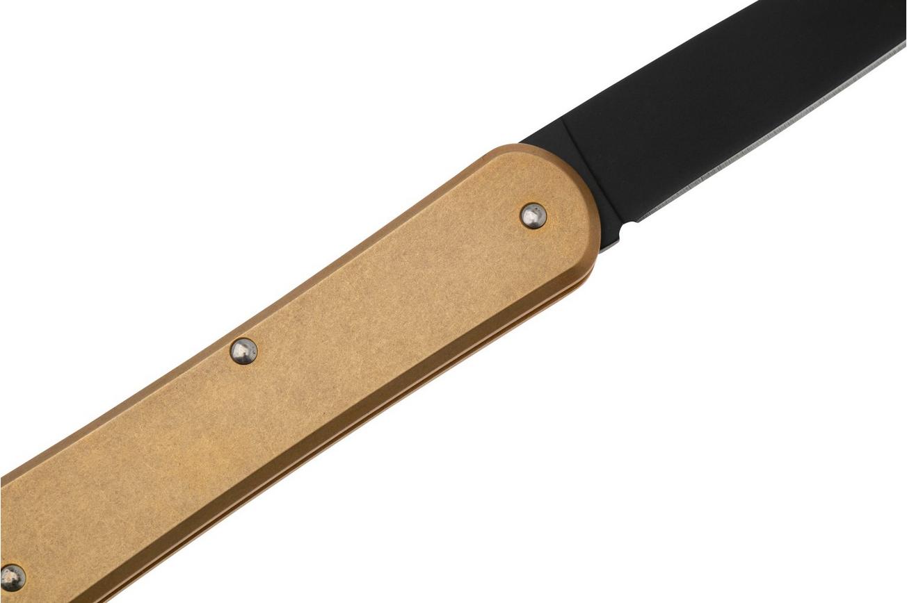 Fox Vulpis FX-VP130-OTB Black Idroglader M390, Brass, zakmes