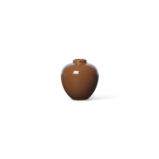 ferm LIVING Ary Mini Vase, Brun, H:7,5 cm