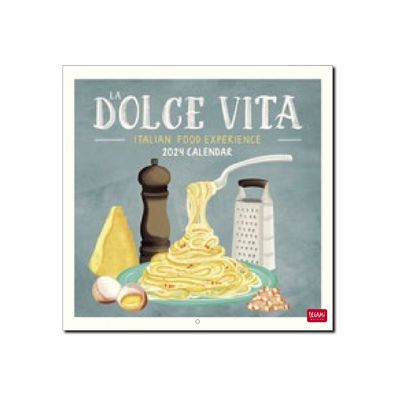 Legami - Calendrier mensuel 2024 - 30 x 29 cm - la dolce vita