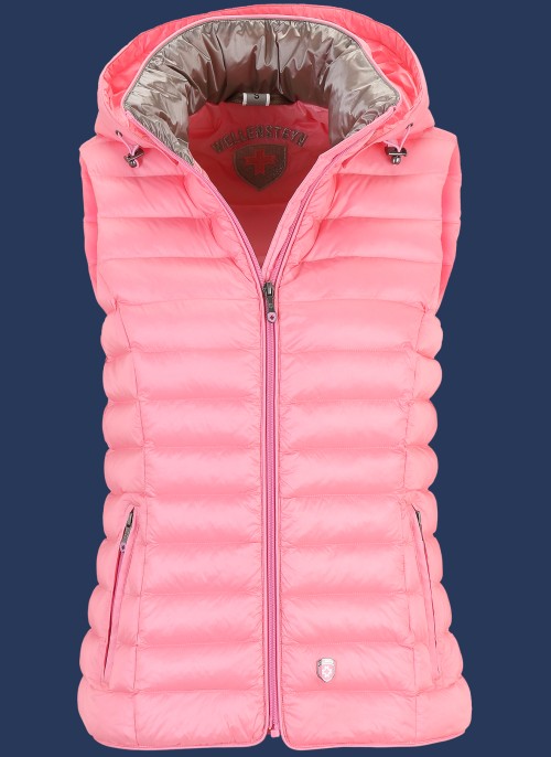 Italy Vest Hood MoShiHiTec, Lipstickrose