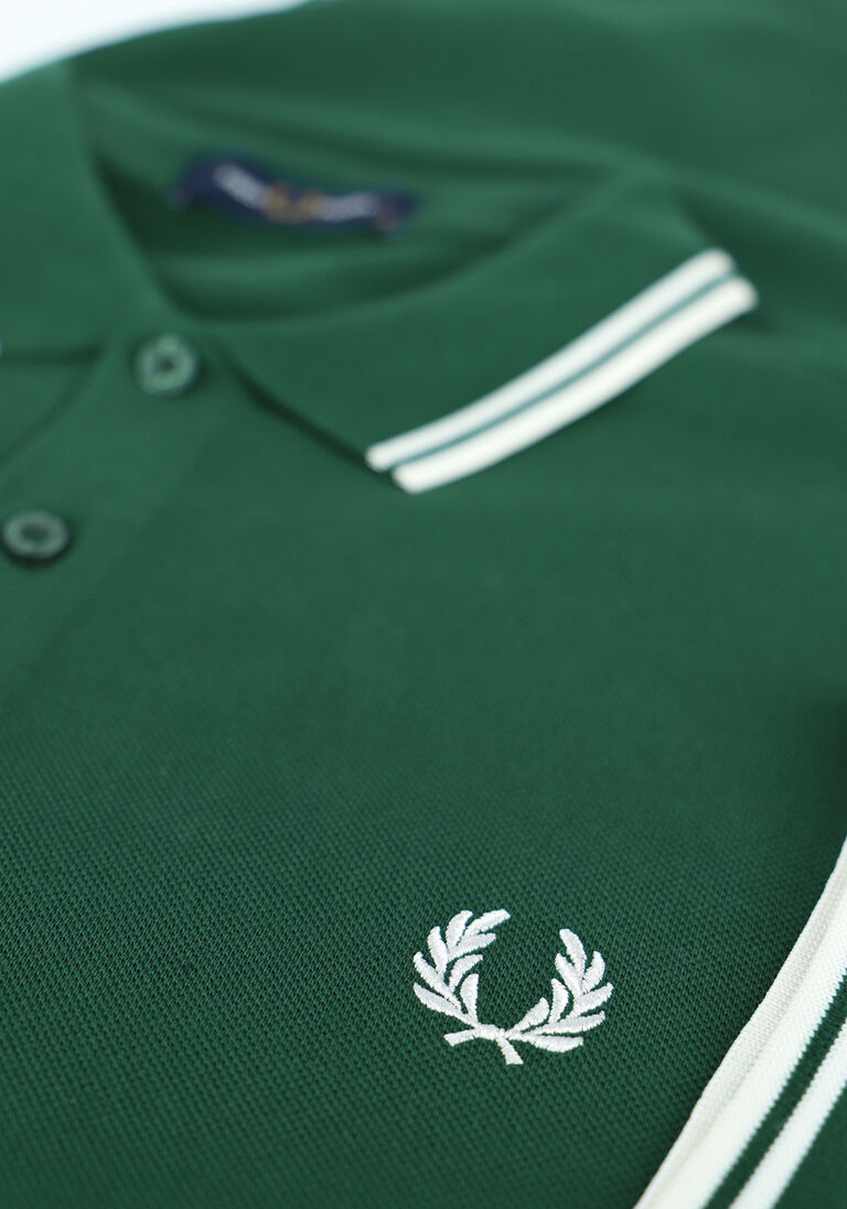 FRED PERRY groene fred perry polo twin tipped fred perry shirt