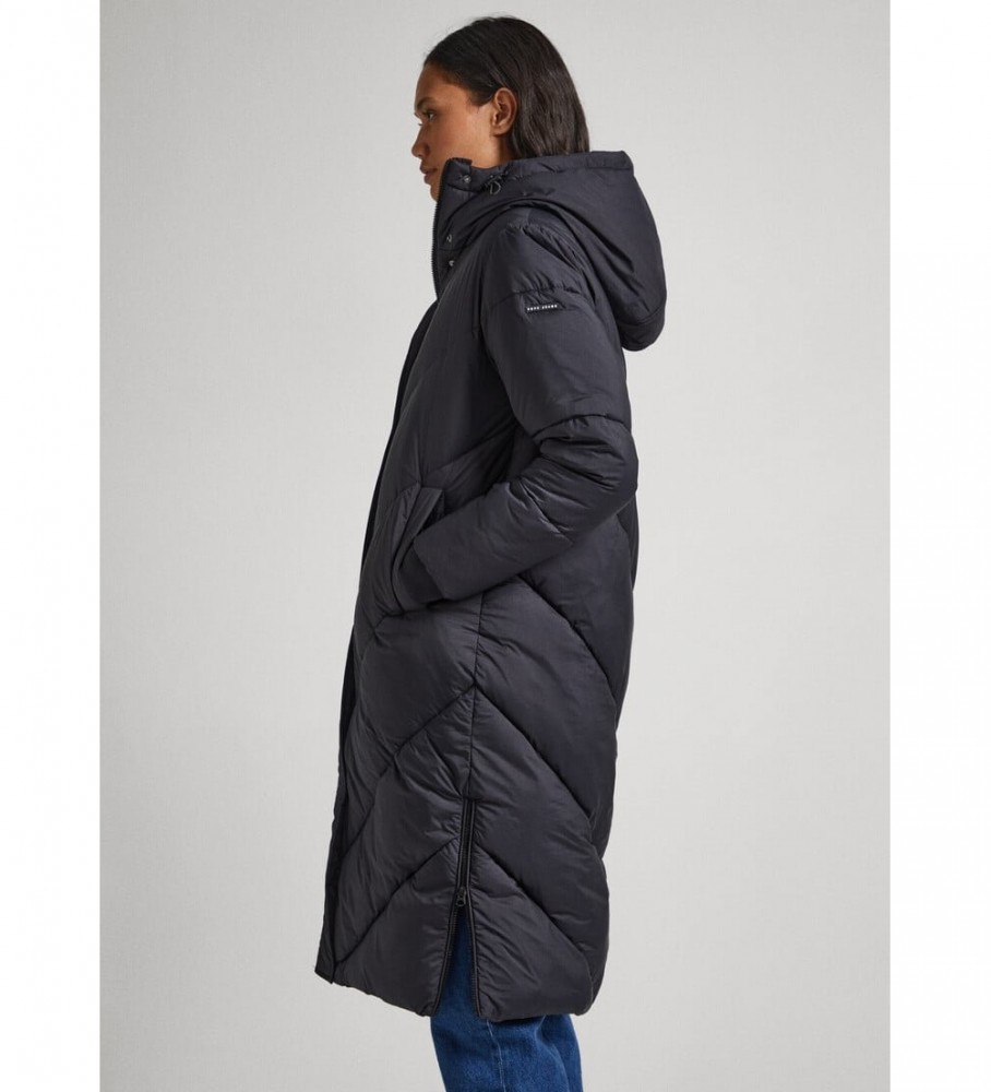 Jaqueta acolchoada de plumas Pepe Jeans Mia, preta