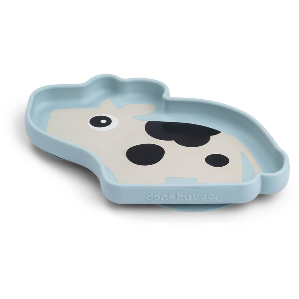 Køb DonebyDeer Blå Silicone Stick&Stay Tallerken Dotti