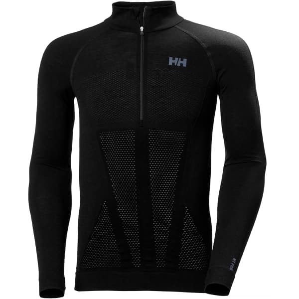 T-shirt thermique HELLY HANSEN H1 PRO LIFA SEAMLESS 1/2 ZIP BLACK