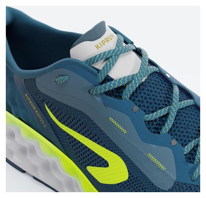 Chaussures Running Kiprun KS900.2 Bleu/Jaune Homme