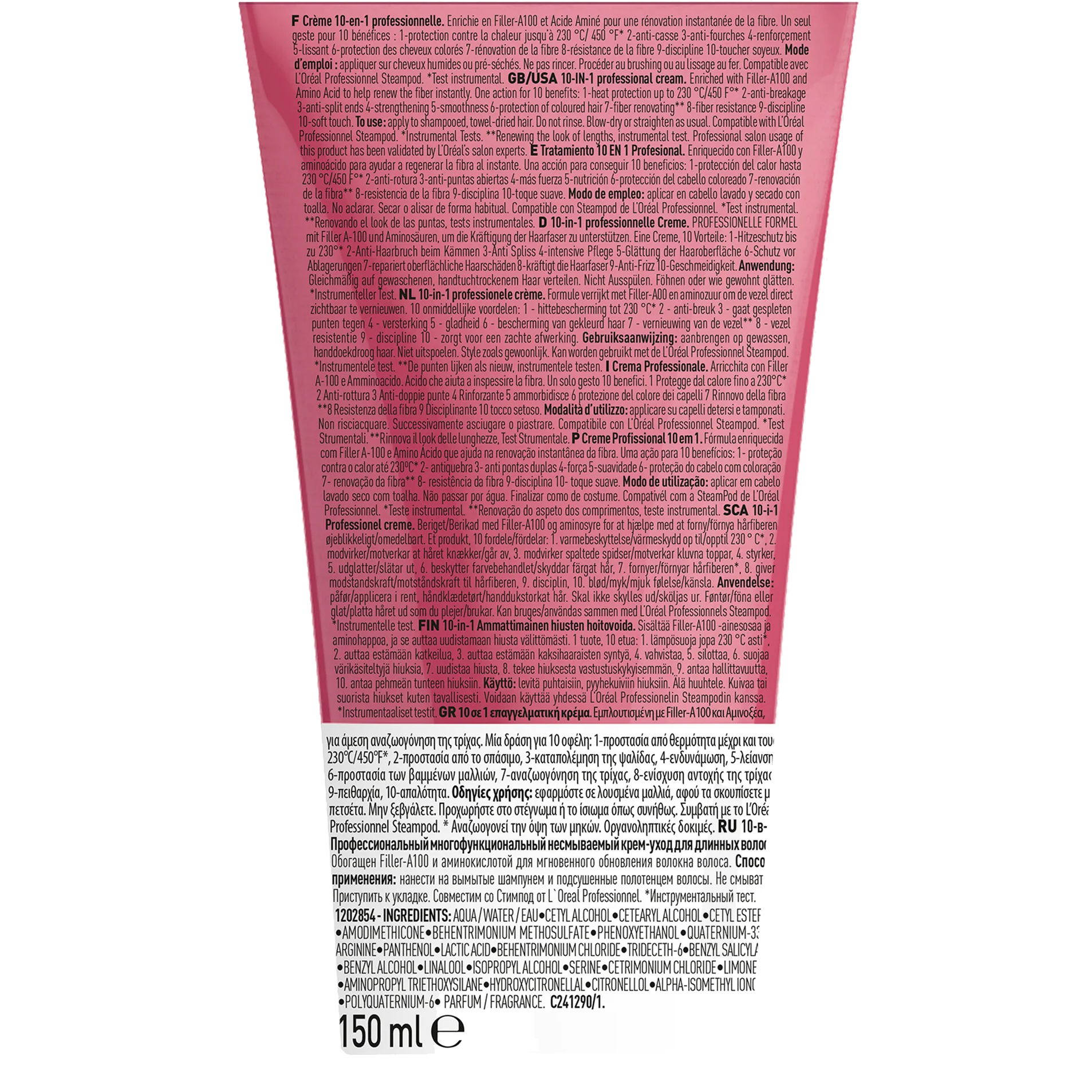 Crème 10 en 1 Pro Longer L'Oral Professionnel 150 ML