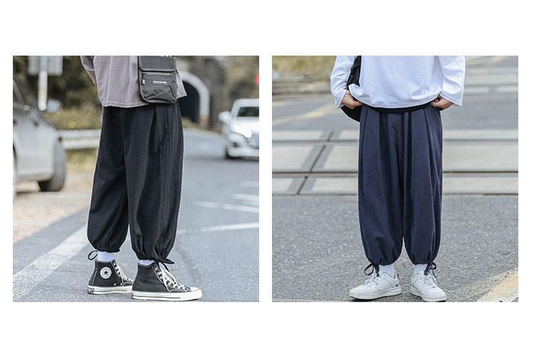 FOEV - Mid Rise Plain Cropped Wide Leg Broek