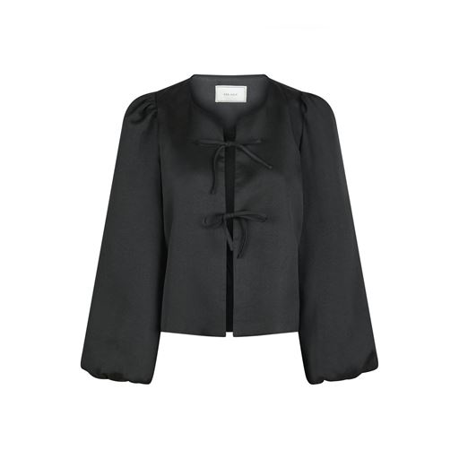 Neo Noir Daliska Dull Satin Bluse, Black, 40