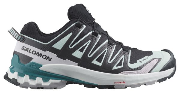 Chaussures de Trail Femme Salomon XA Pro 3D V9 Gore-Tex Noir/Vert/Rose