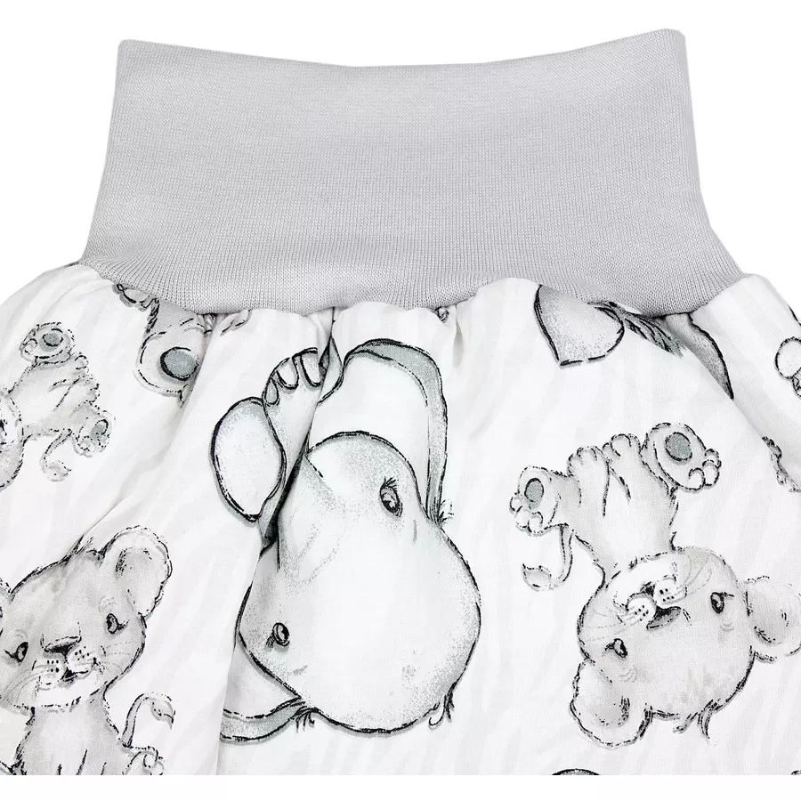 TupTam Baby Strampelsack mit Bund für Mädchen  und Jungen grauschwarz