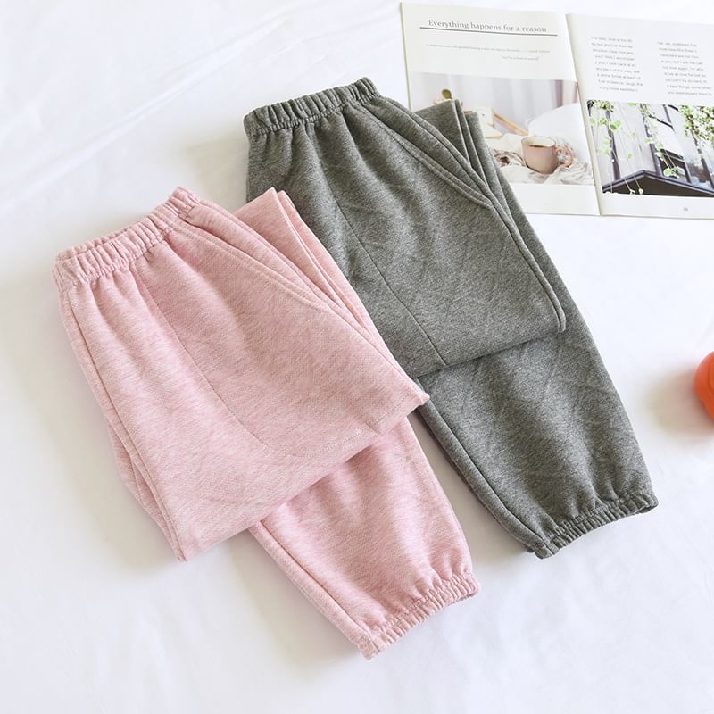 Somnus - Koppel bijpassende elastische taille harem pyjamabroek (verschillende ontwerpen)