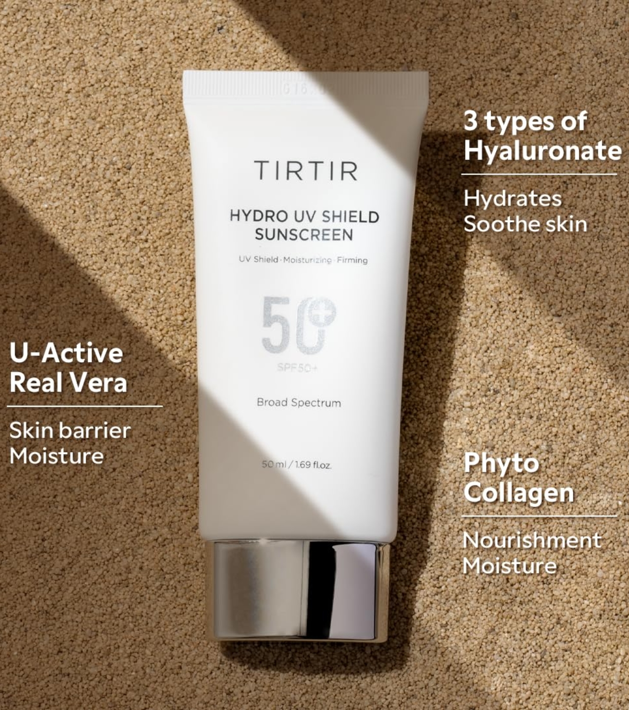 TIRTIR - Protetor solar facial Hydro UV Shield SPF50+