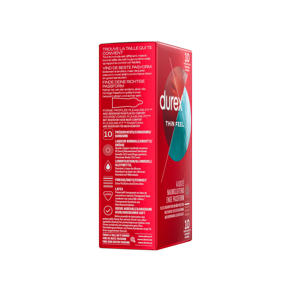 Durex Condooms Thin Feel Close Fit10 stuks