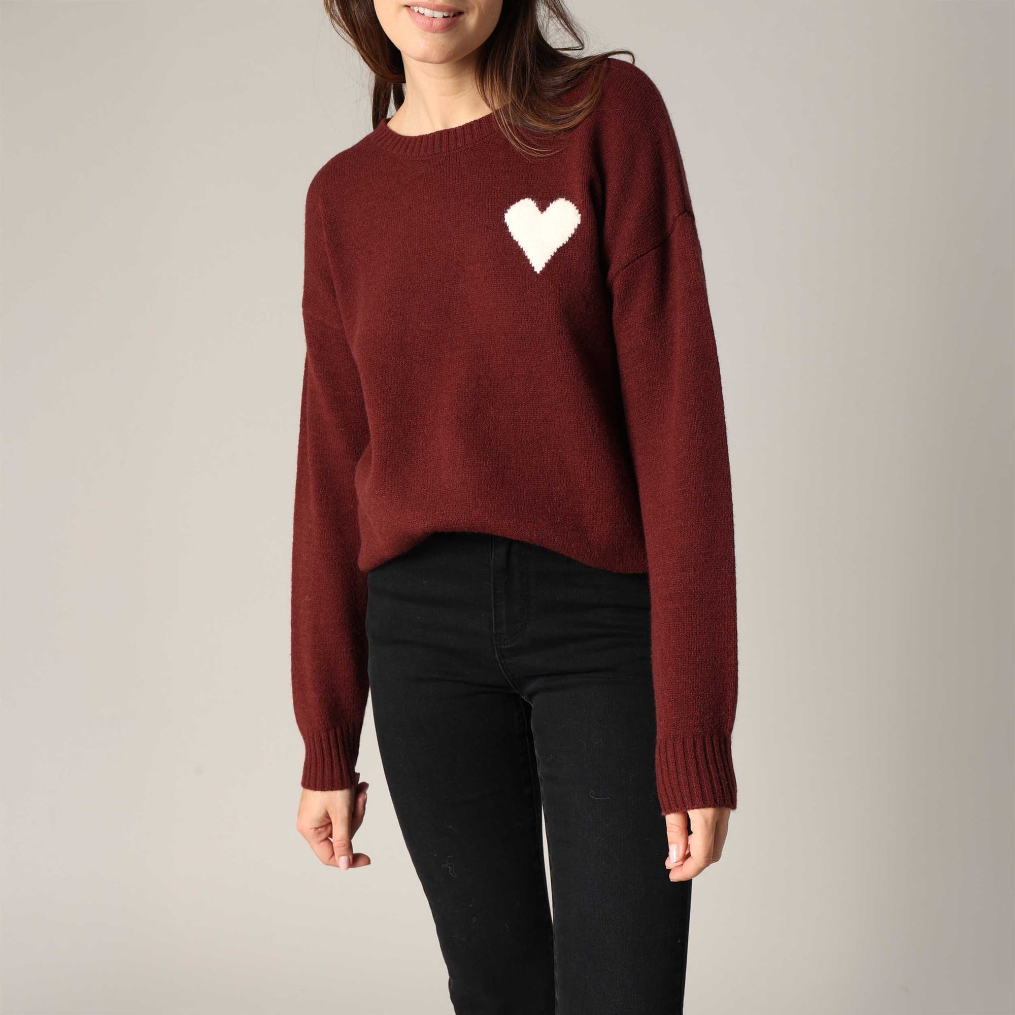Pull Femme bordeaux