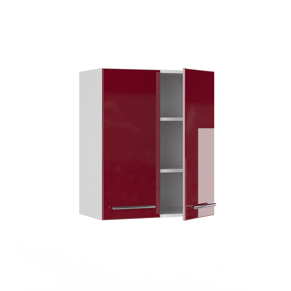 VICCO Hängeschrank 60 cm Bordeaux Hochglanz Küchenschrank Hängeschrank Küchenzeile Fame-Line