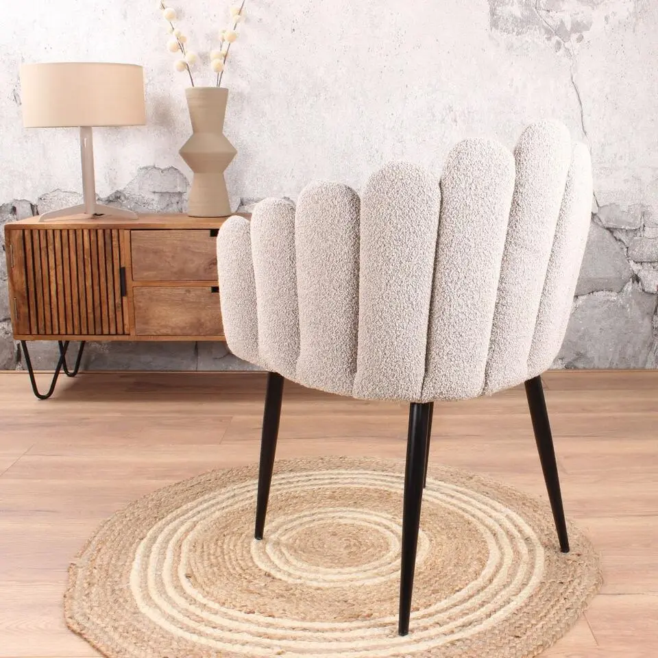 DS4U - Flower eetkamerstoel boucle beige