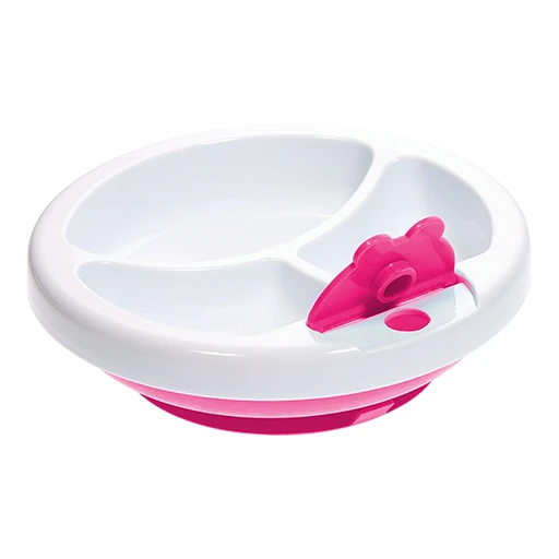ASSIETTE PLATO (PINK) - ASSIETTE CHAUFFANTE POUR BÉBÉ - Ecru