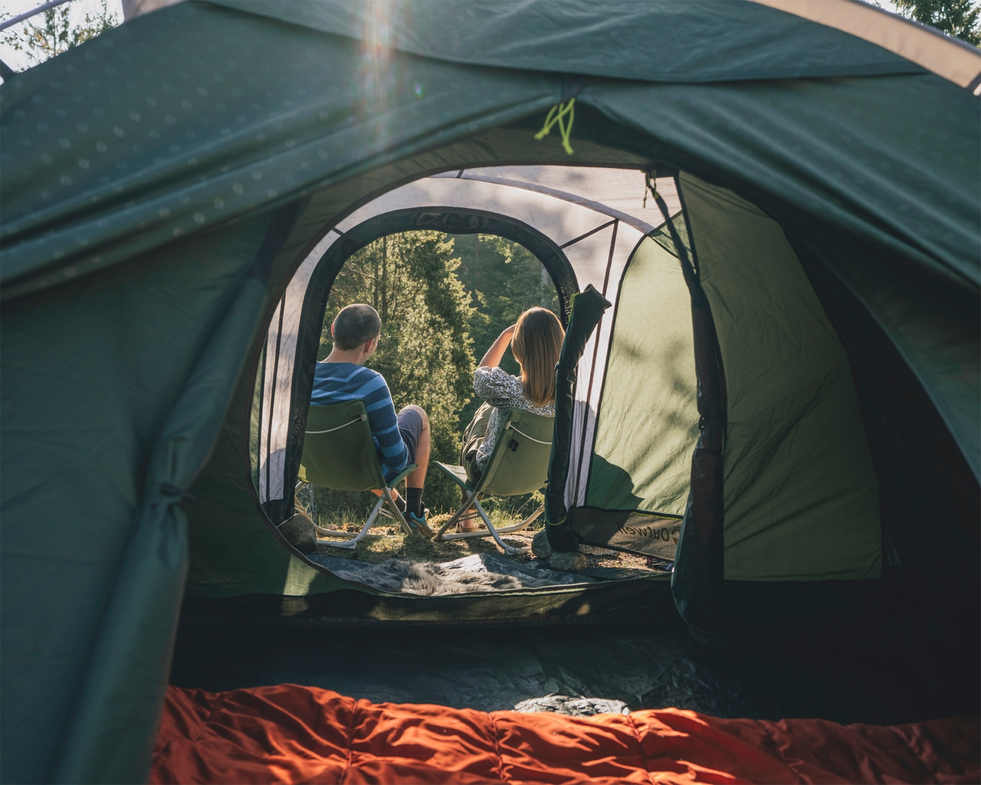 Outwell Earth 3 Plus Tunnelzelt dunkelgrün 3 Personen