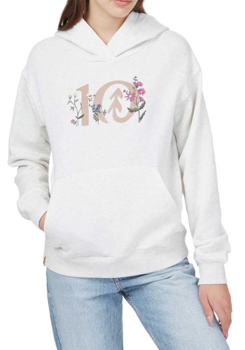 Floral Logo Hoodie Women hættetrøje