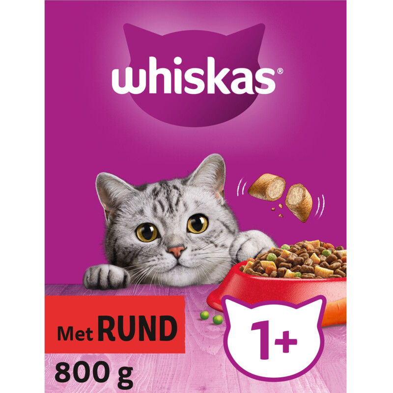 Whiskas 1+ Brokken met rund