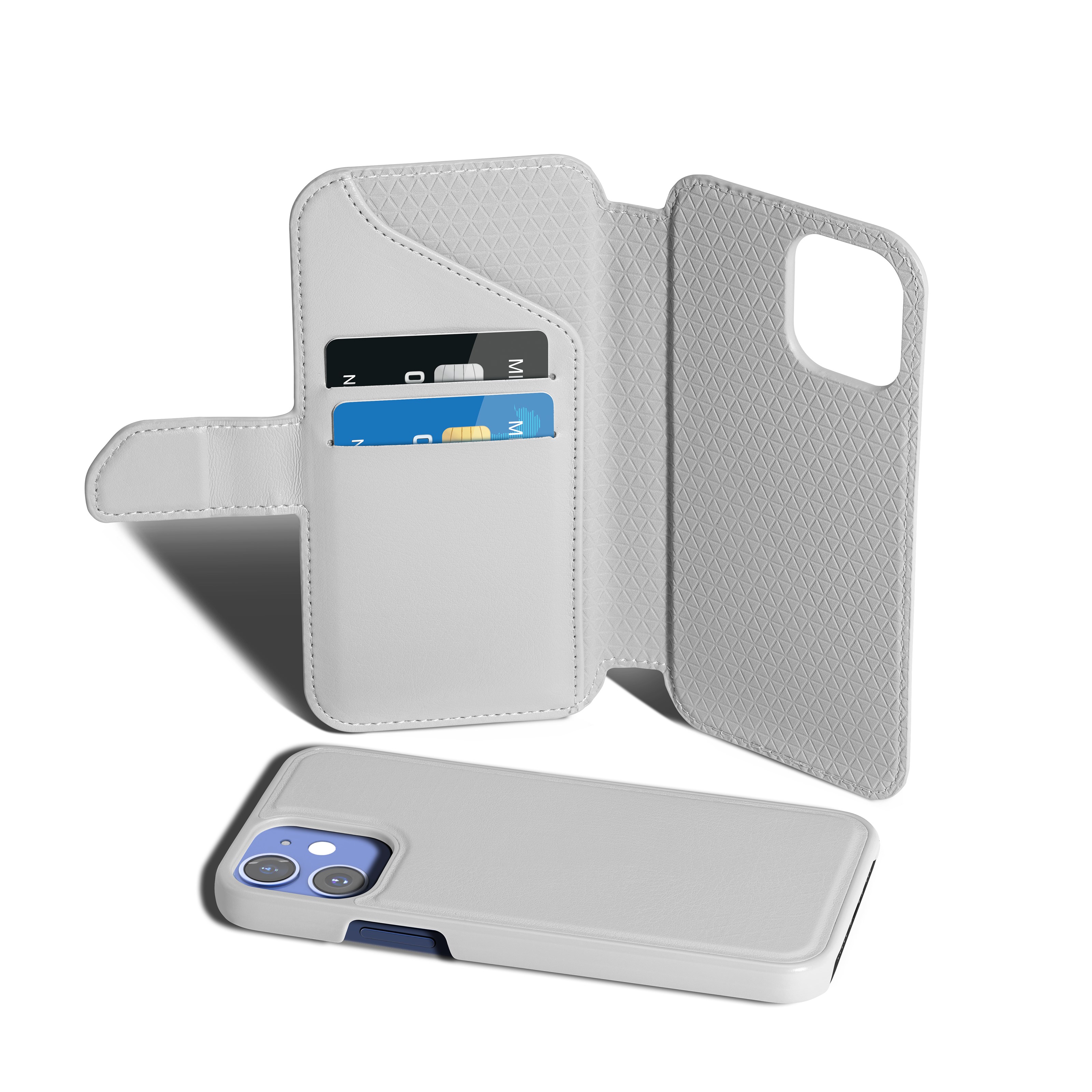 Nomadelic Wallet Case Solo 502 til iPhone 12 mini Grå