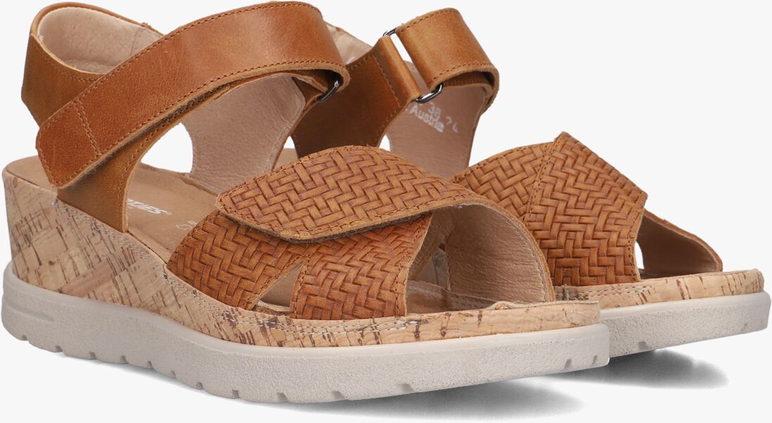 bruine hartjes sandalen met hak jazz