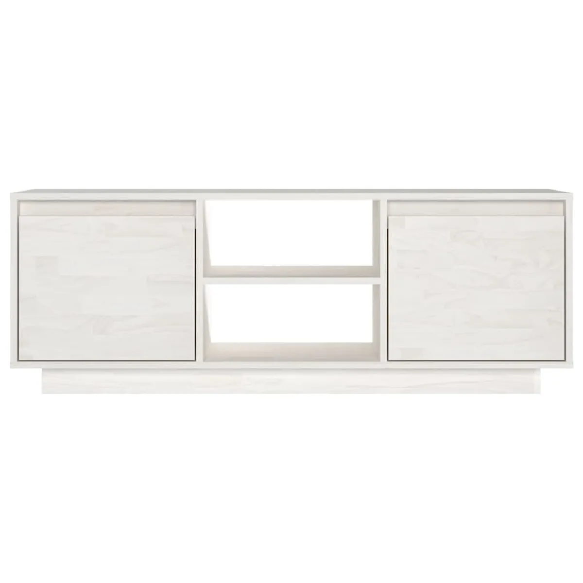 vidaXL Meuble TV blanc pin massif