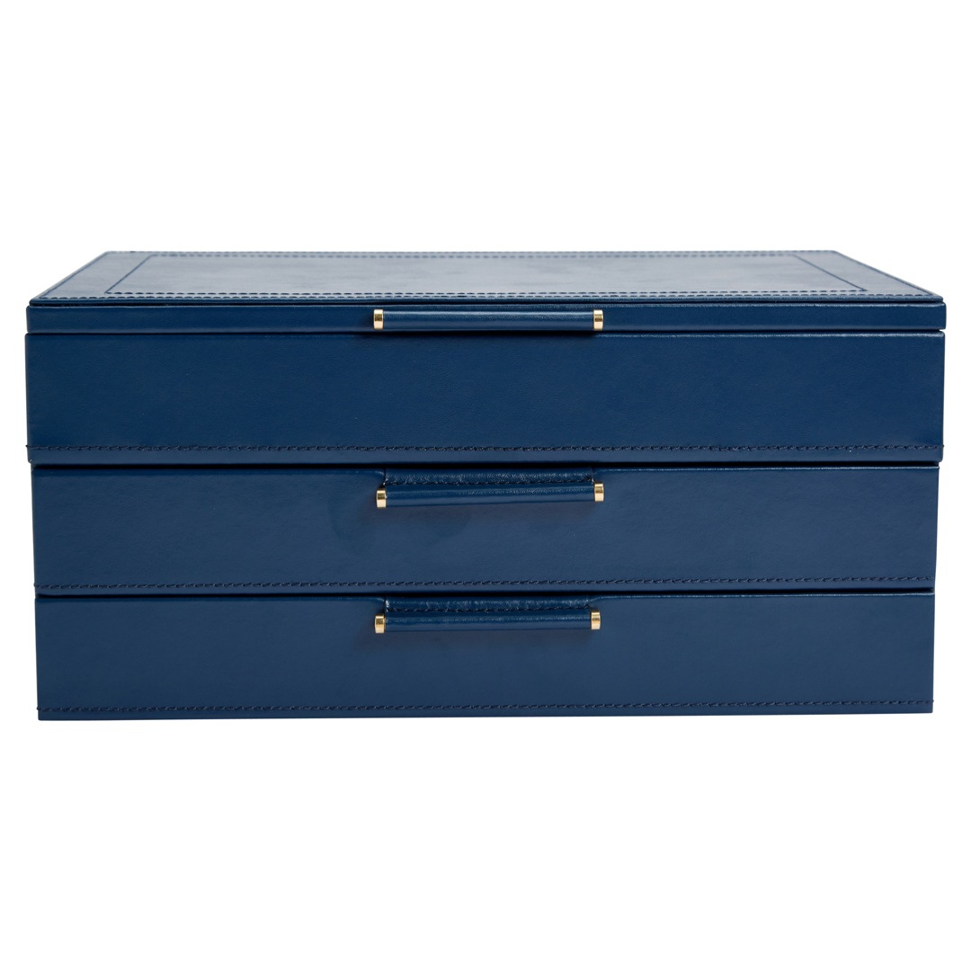Wolf 1834 Sophia Schmuckbox mit Schubladen Blau