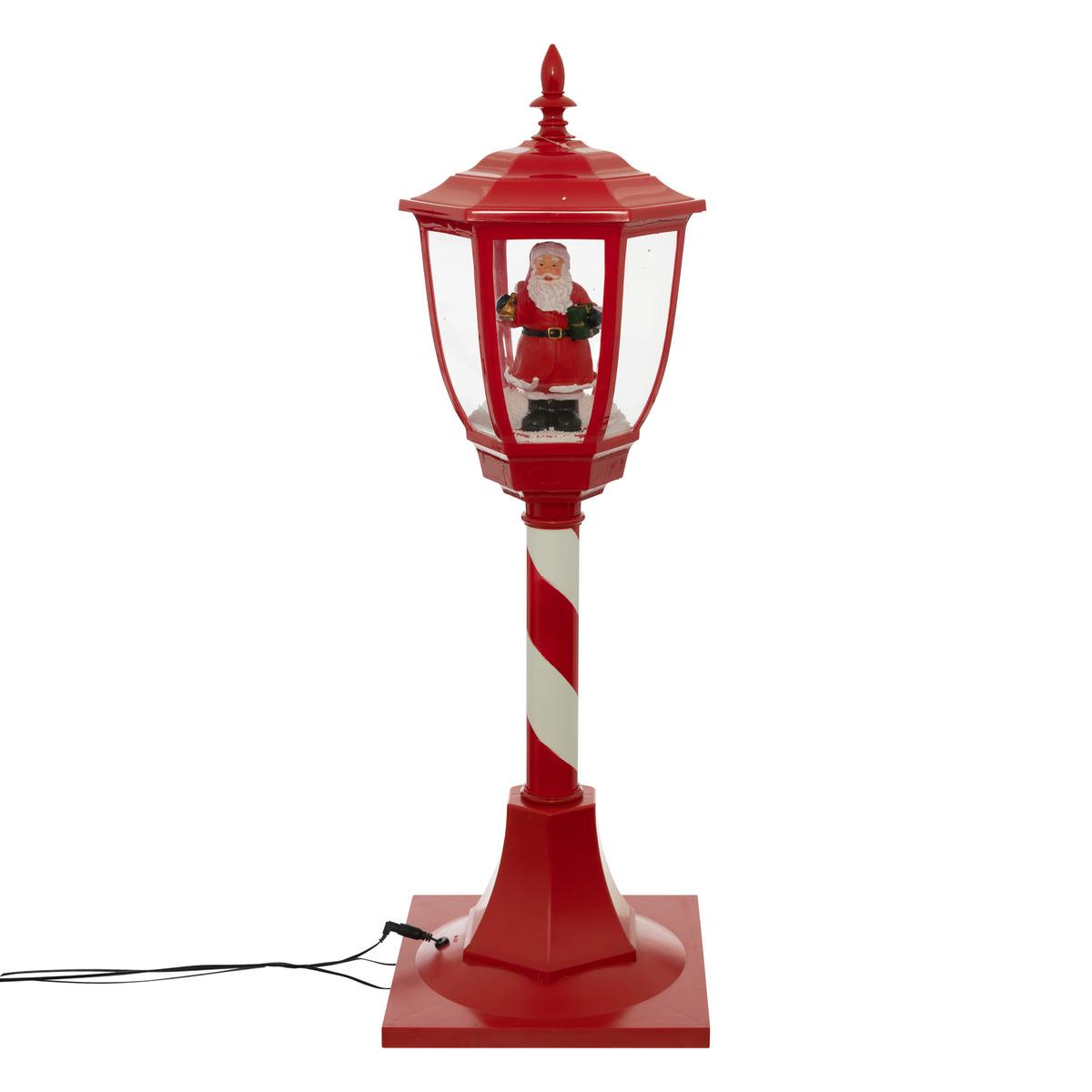 LAMPADAIRE ROUGE BLANC 30 LED H.90CM