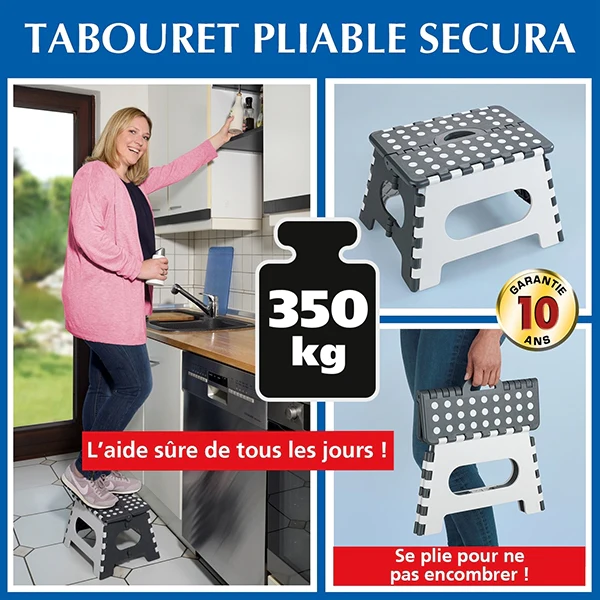 Marche pied pliable Wenko by Maximex