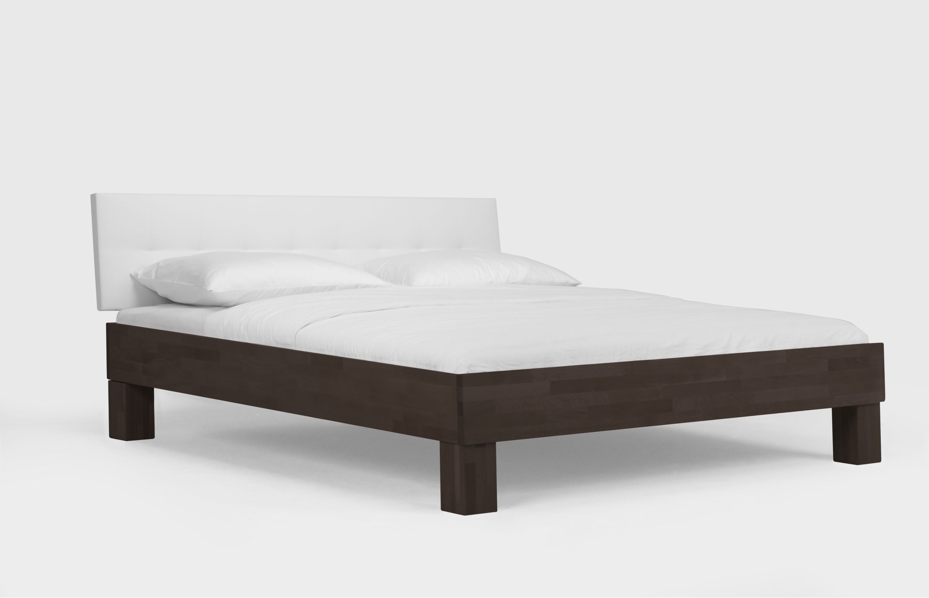 Holzbett Classic 200 x 190 cm Buche Wenge Lackiert