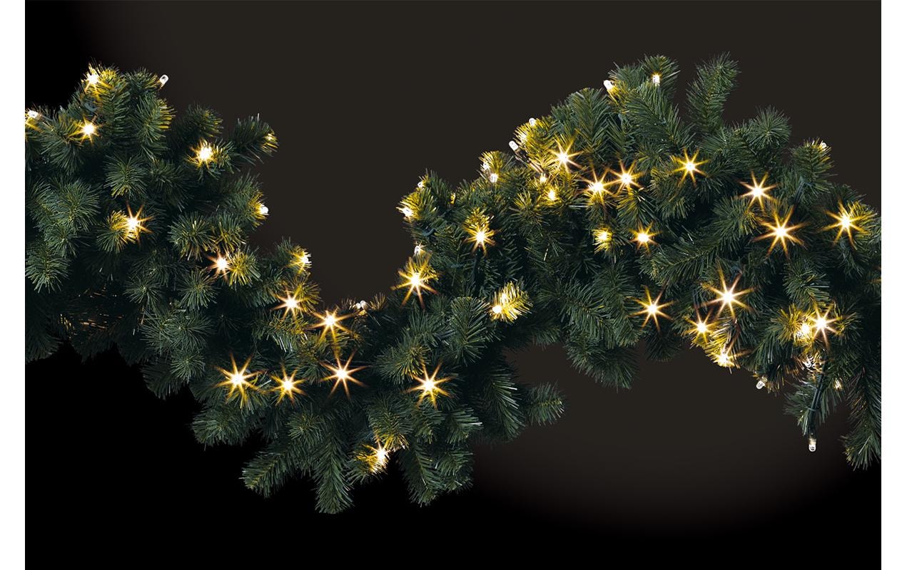 STT LED Dekofigur »LED Green Garland 160« Warmweiss