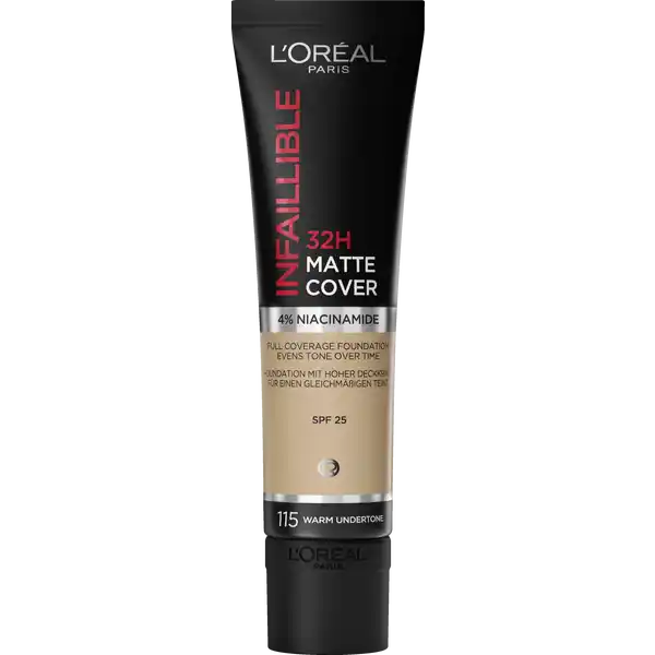 Infaillible 32H Matte Cover 115 Warm Undertone