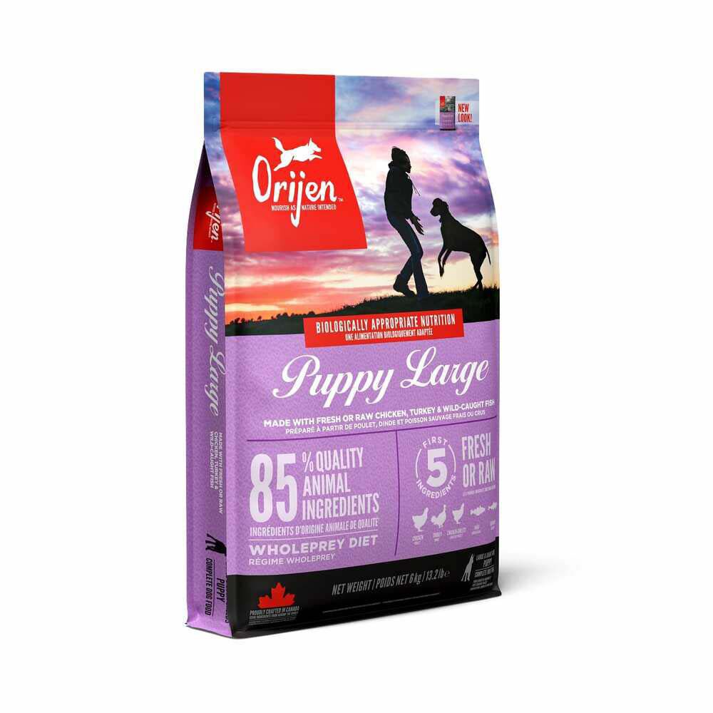 Orijen Puppy Large Breed Whole Prey - Hondenvoer - 6 Kilogram - kip