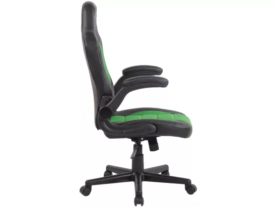 Chaise de bureau - Similicuir & Plastique - Vert - John