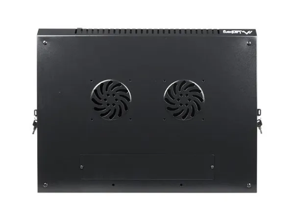 Lanberg - Rack kabinet - vægmonterbar - sort, RAL 9004 - 12U - 19