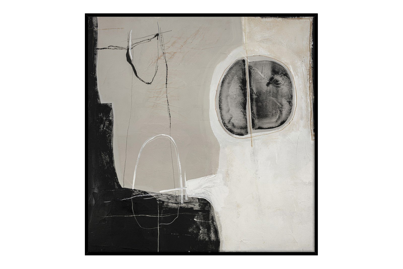 Ensemble 100x100 cm Black Frame