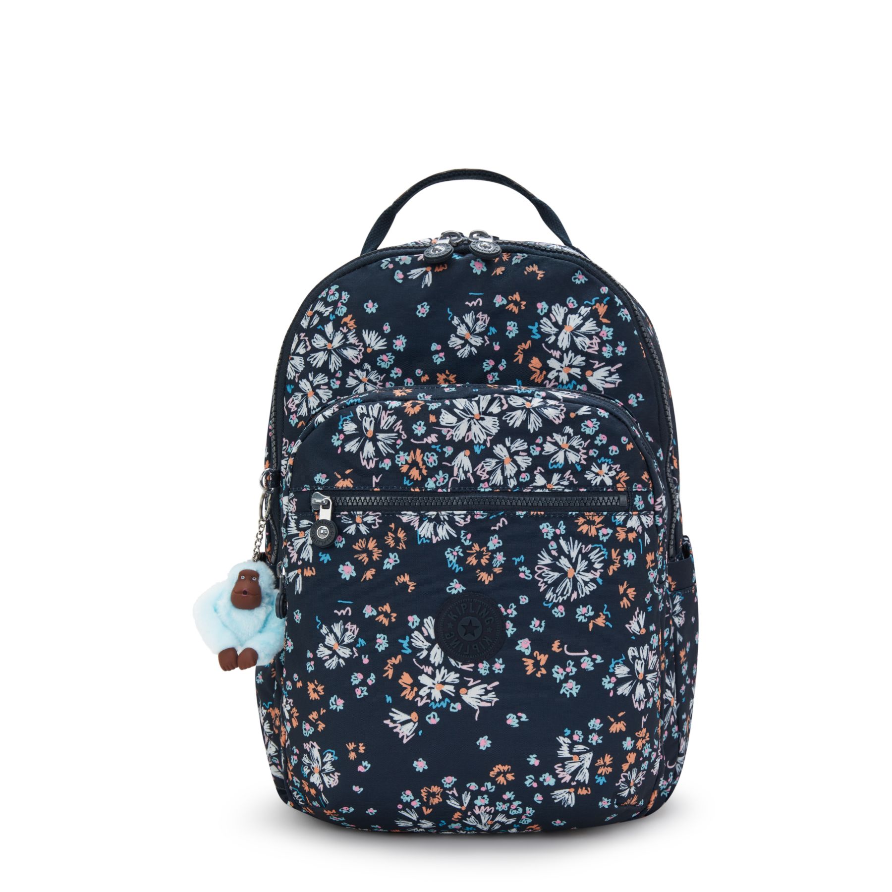 SEOUL LAP Grand sac à dos avec compartiment séparé pour ordinateur portable - Flower Field
