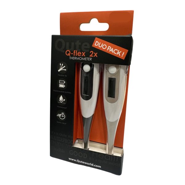 Qute Q-Flex Digitale Thermometer DUO-Pack - Flexibele Punt