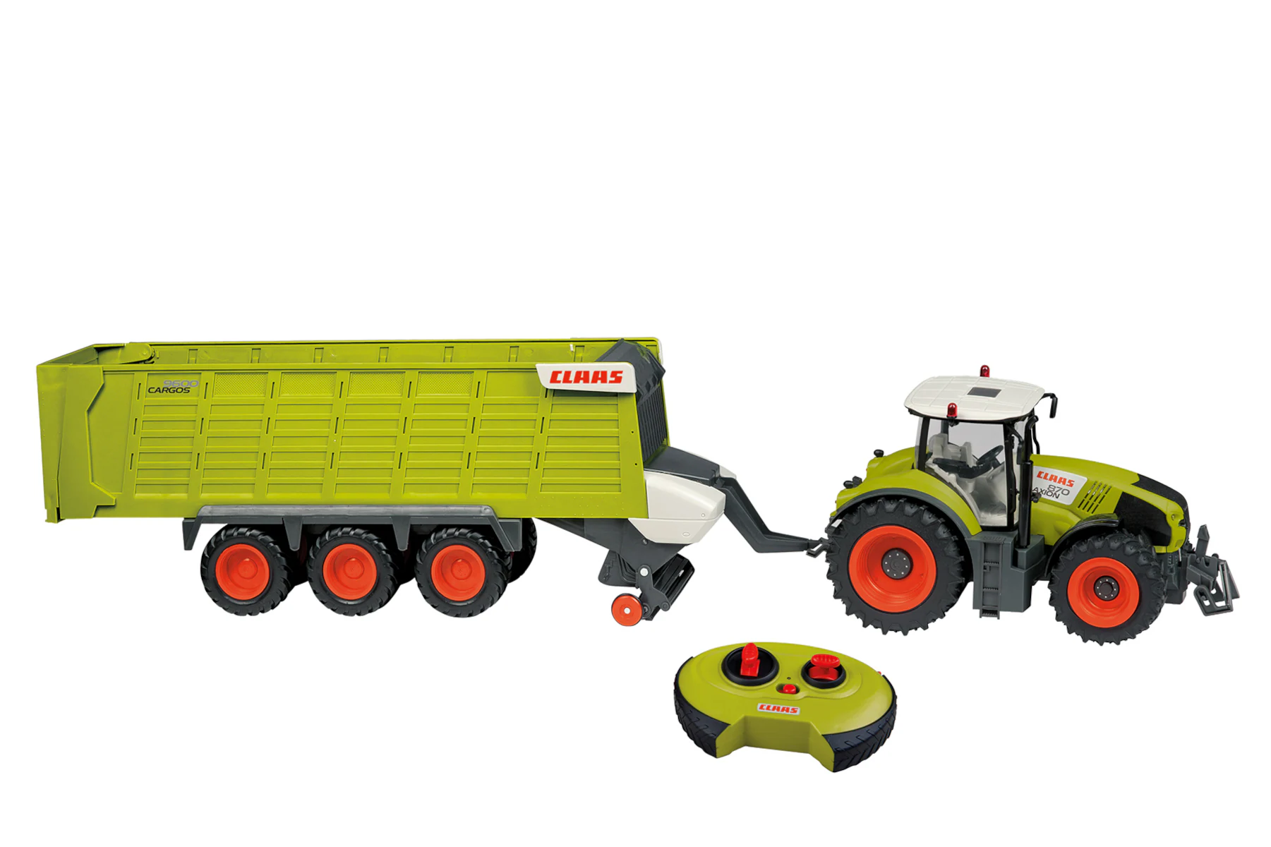 Claas ferngesteuerter Traktor Axion 870 + Anhänger Cargos 9600 (Maßstab 1:16) Trecker Trekker