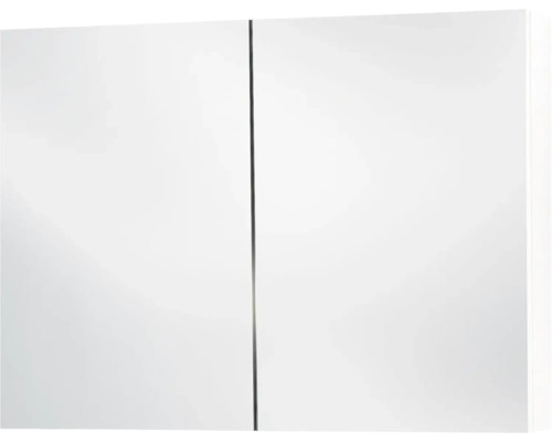 Differnz Somero spiegelkast, 80 x 13 x 66 cm, wit hoogglans, 2-deurs