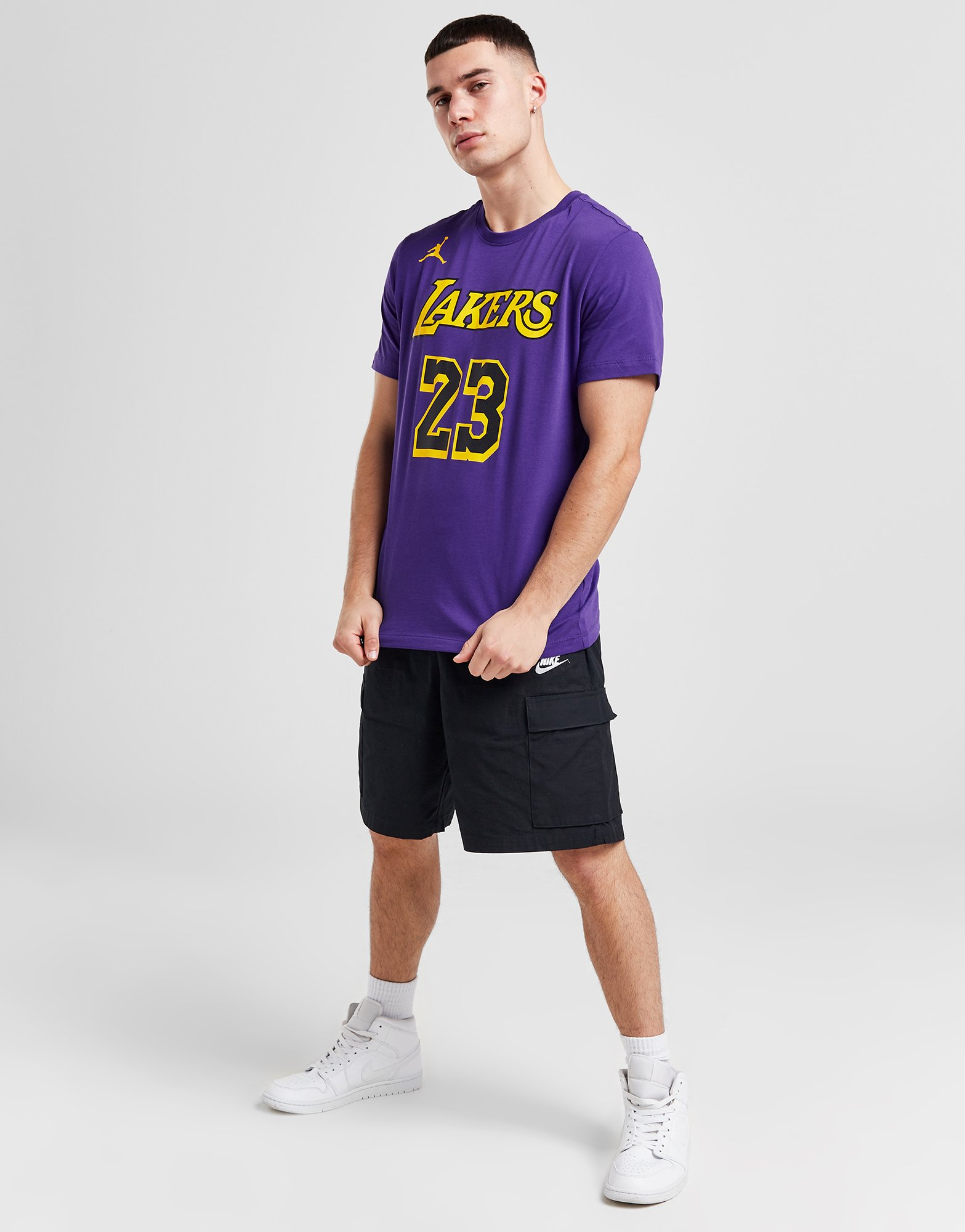 Jordan T-shirt NBA LA Lakers James #23 Statement Homme
