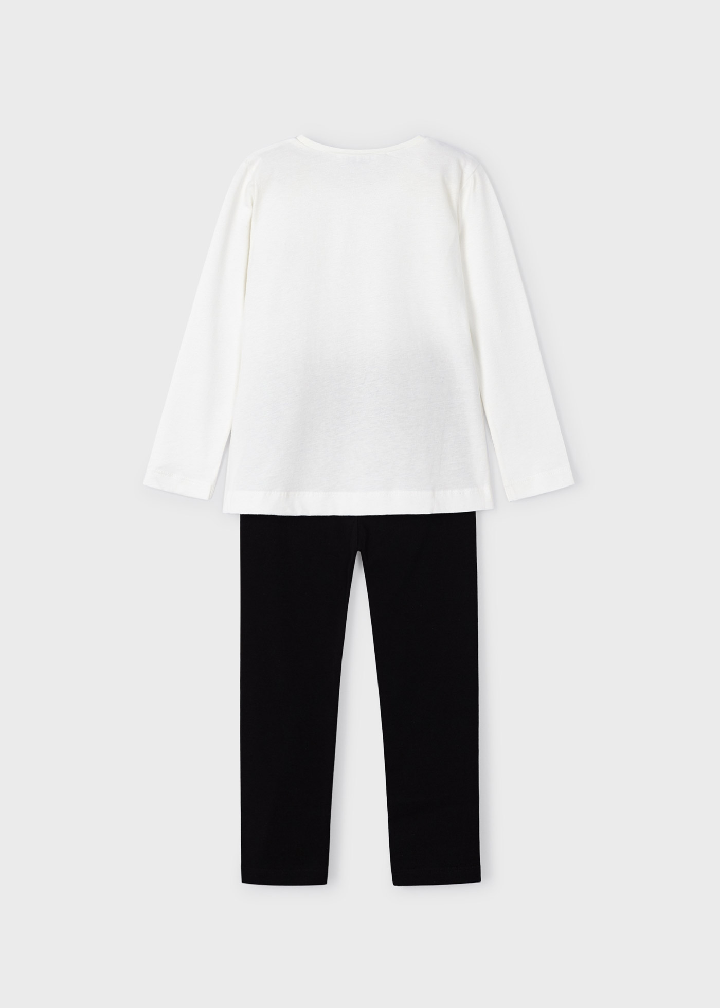 Conjunto de algodão de alta qualidade com duas peças para meninas.