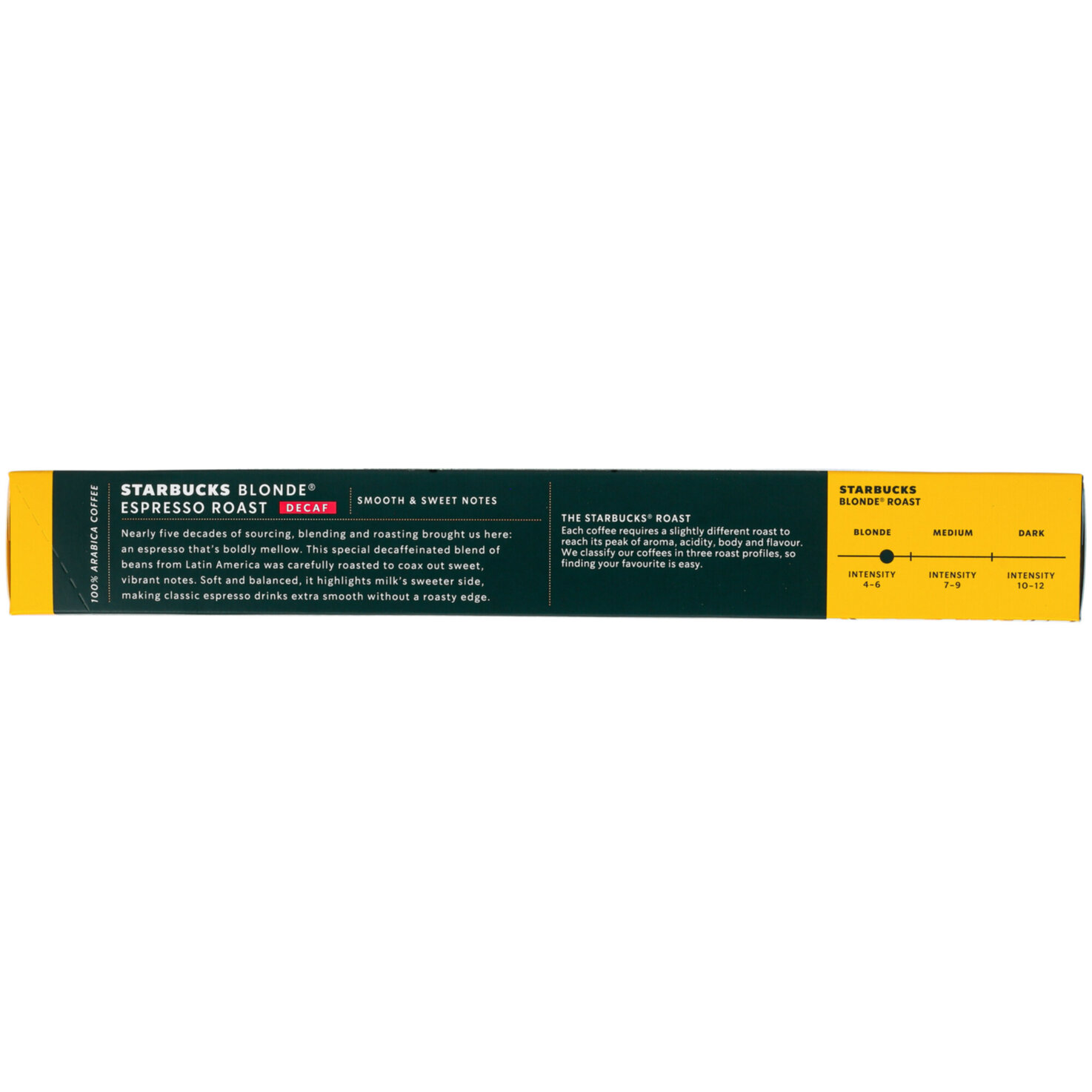 Starbucks Decaf Blonde Espresso by Nespresso 10 Kapslen
